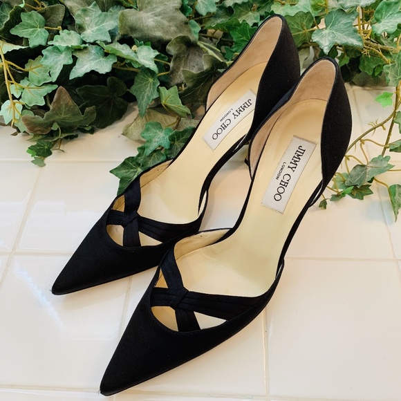 Jimmy Choo Shoes - Jimmy Choo | Black Criss Cross D’Orsay Heels